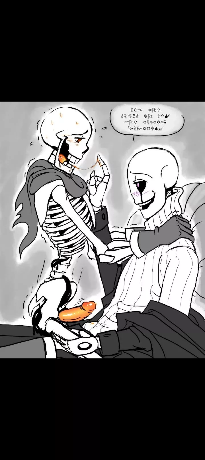 Are you going to cum for daddy, papyrus? [Gaster] [Papyrus]