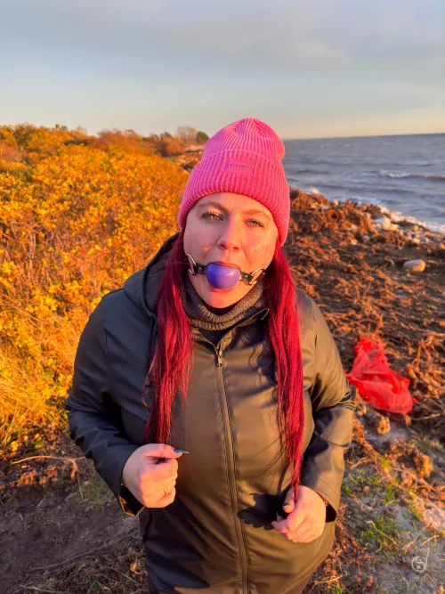 Beautiful sunset at the danish coast