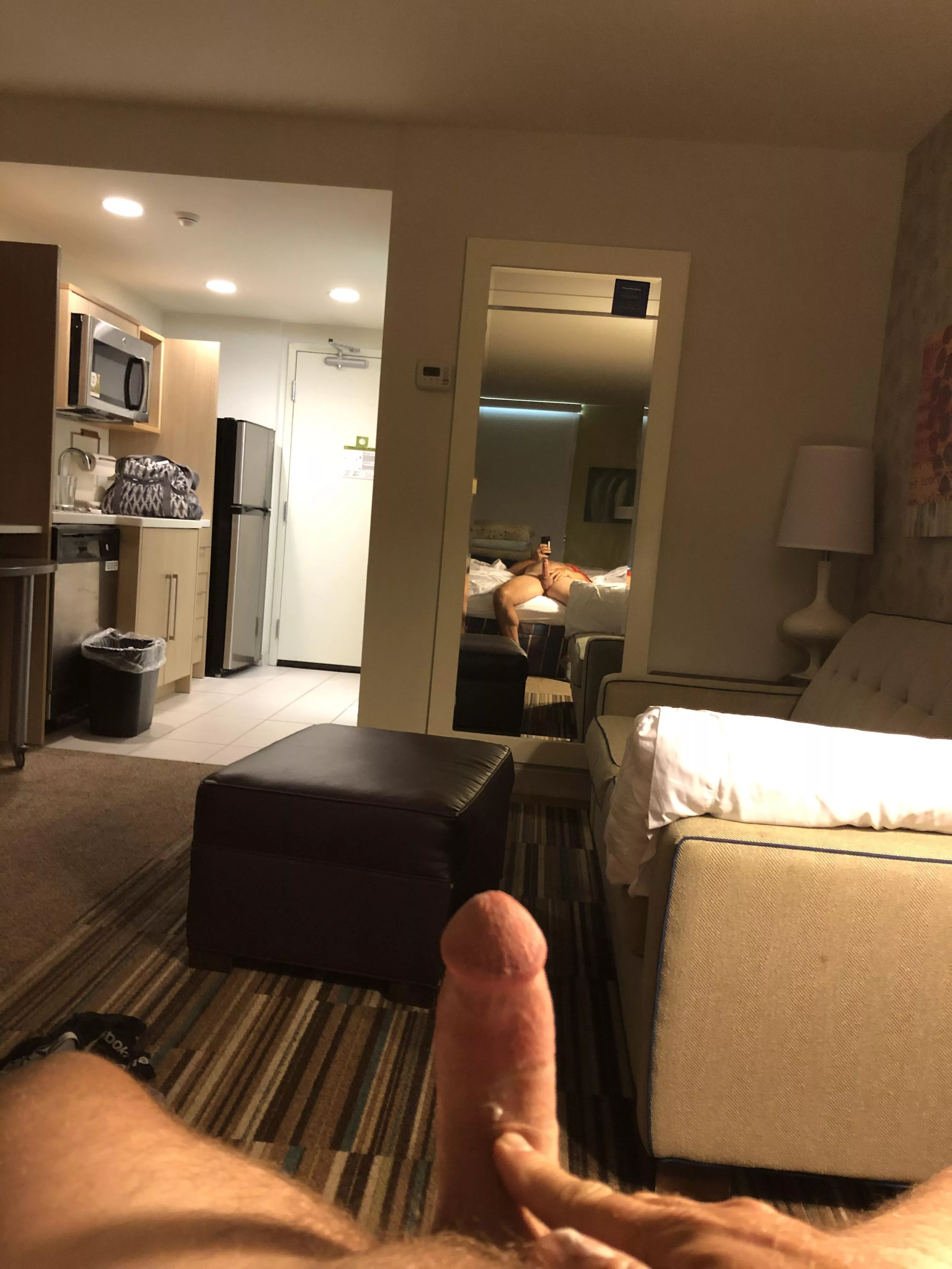 Help dad (55) out. Bored in hotel room
