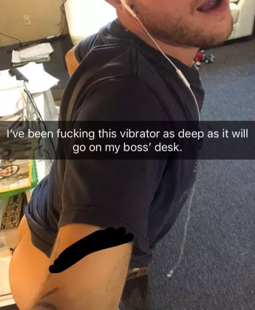 I love fucking my self at work.
