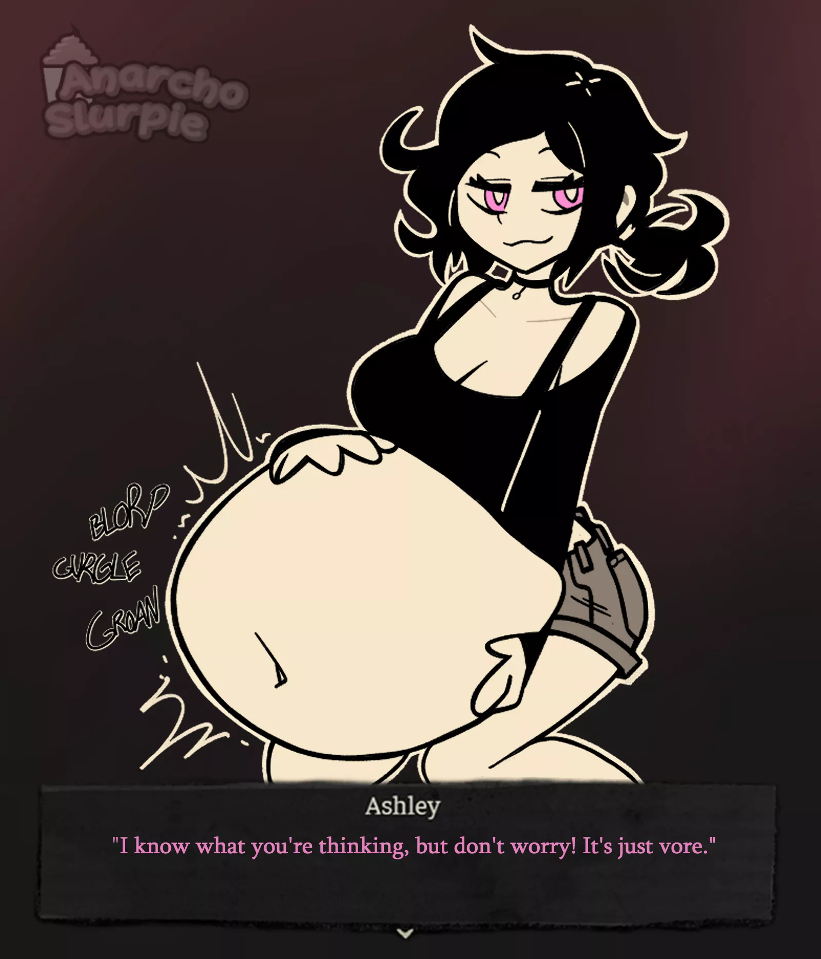{image} Leyley Preggers??? (OC by anarcho slurpie) [F/?, Soft, Unwilling, Same-Size]