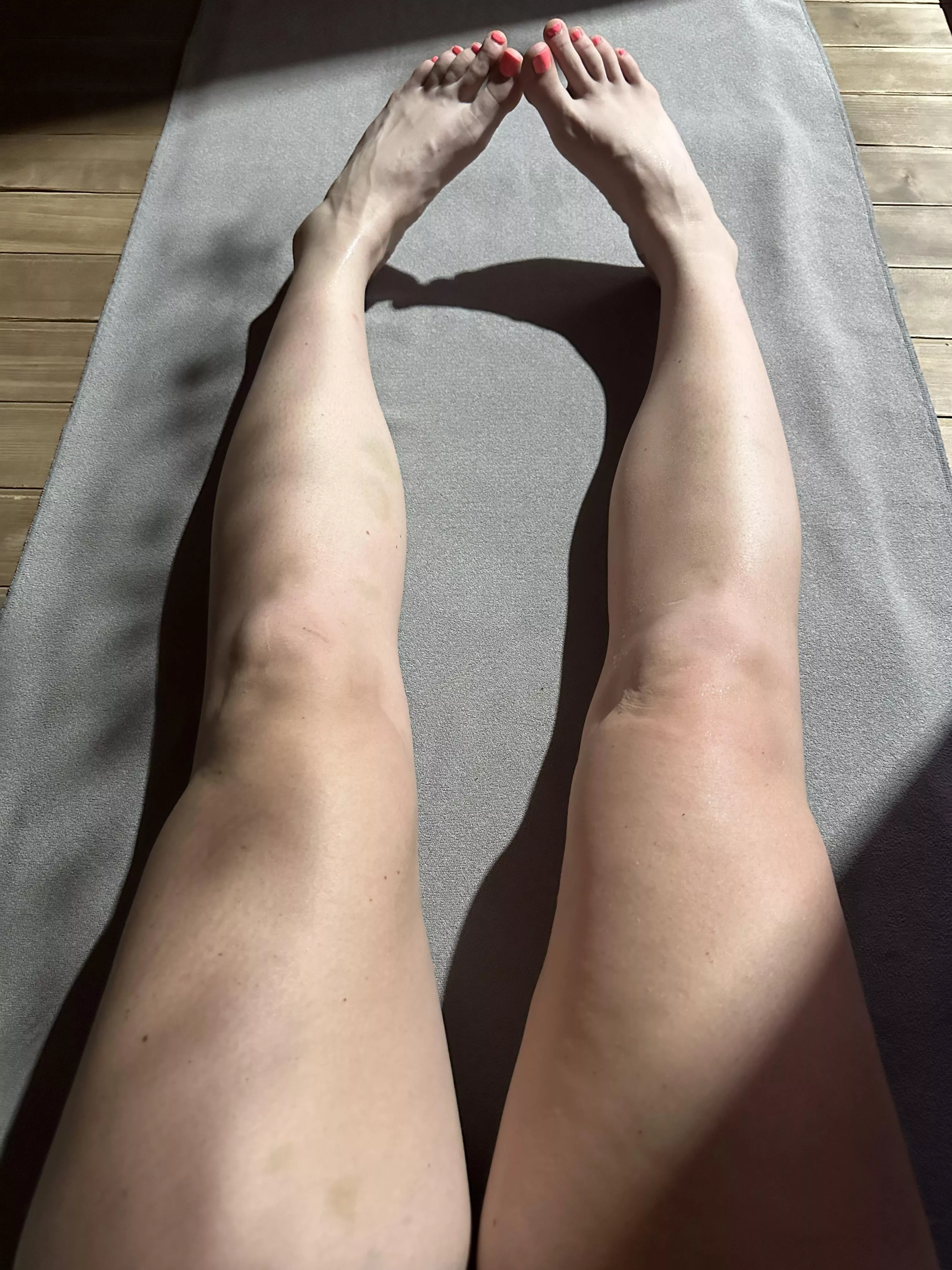 just thinking about you here in the sauna :)