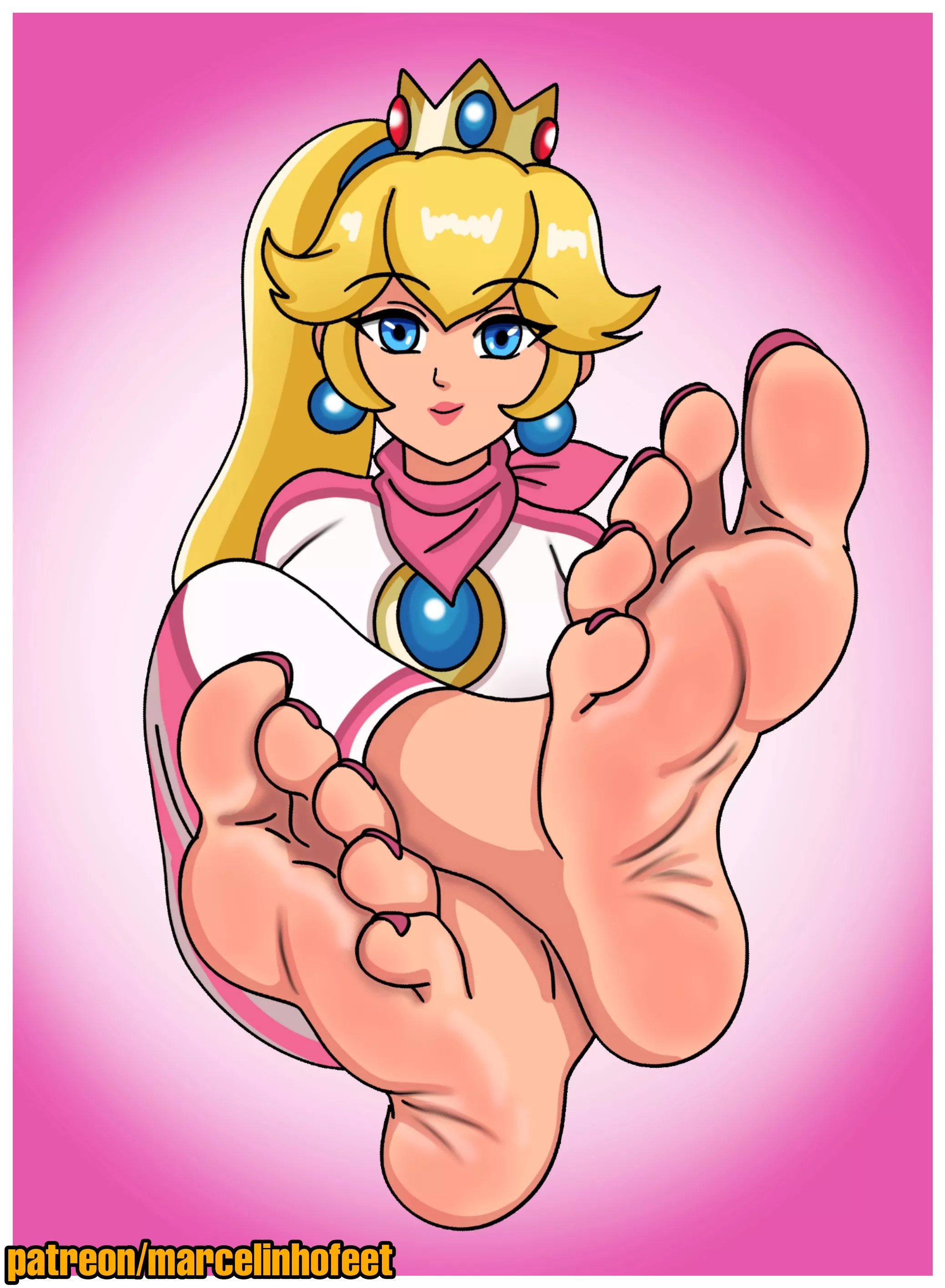 Princess Peach (Super Mario Bros) [Artist: Marcelinhofeet]