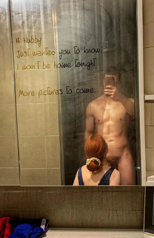 p.s. no cumming until she gets back home