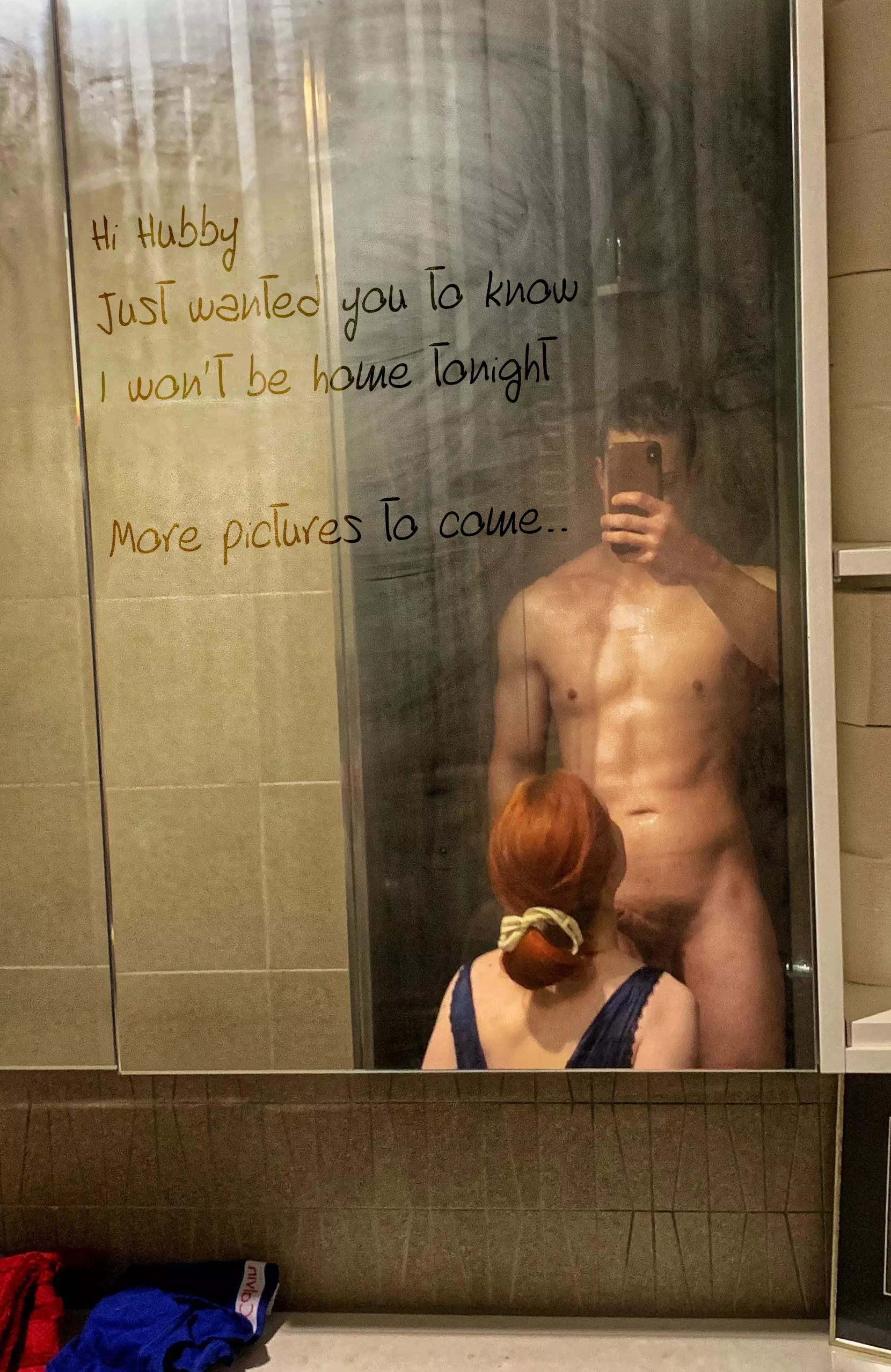 p.s. no cumming until she gets back home