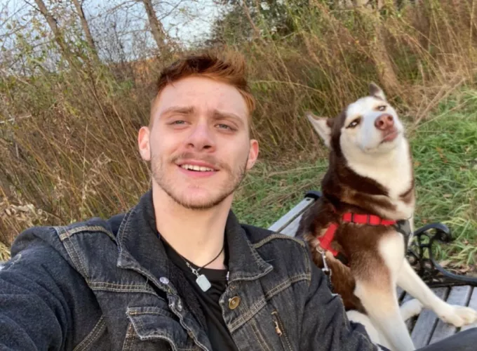 Went for a hike with the pup was a little nipply