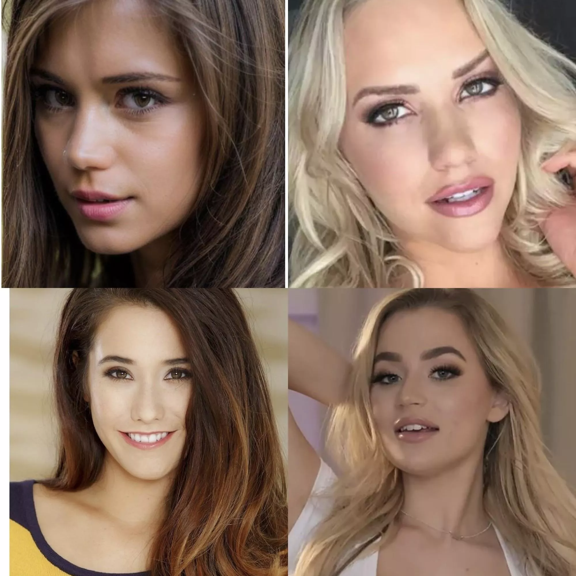 Which you would want to lick the most? [Little Caprice] vs. [Mia Malkova] vs. [Eva Lovia] vs. [Blake Blossom]