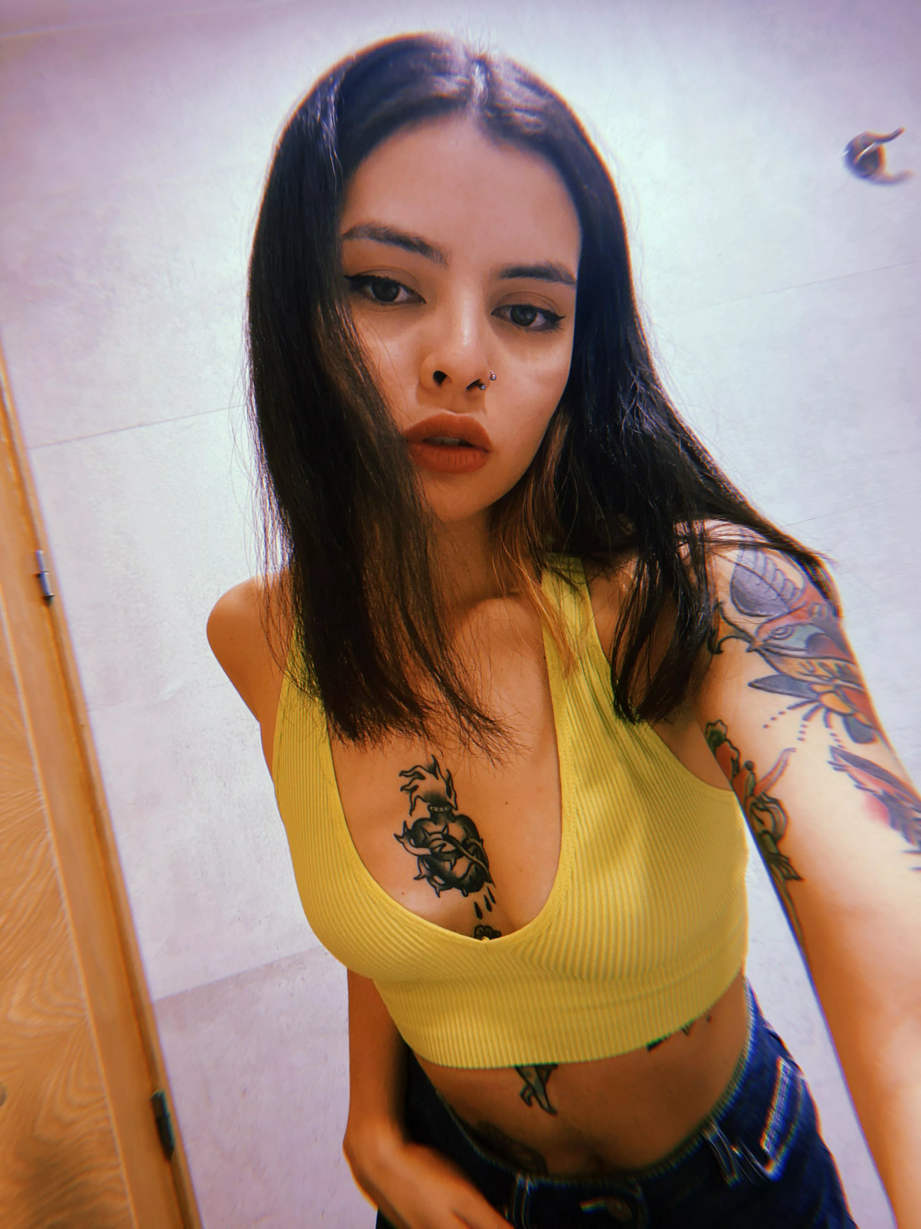 casual photo in the bathroom