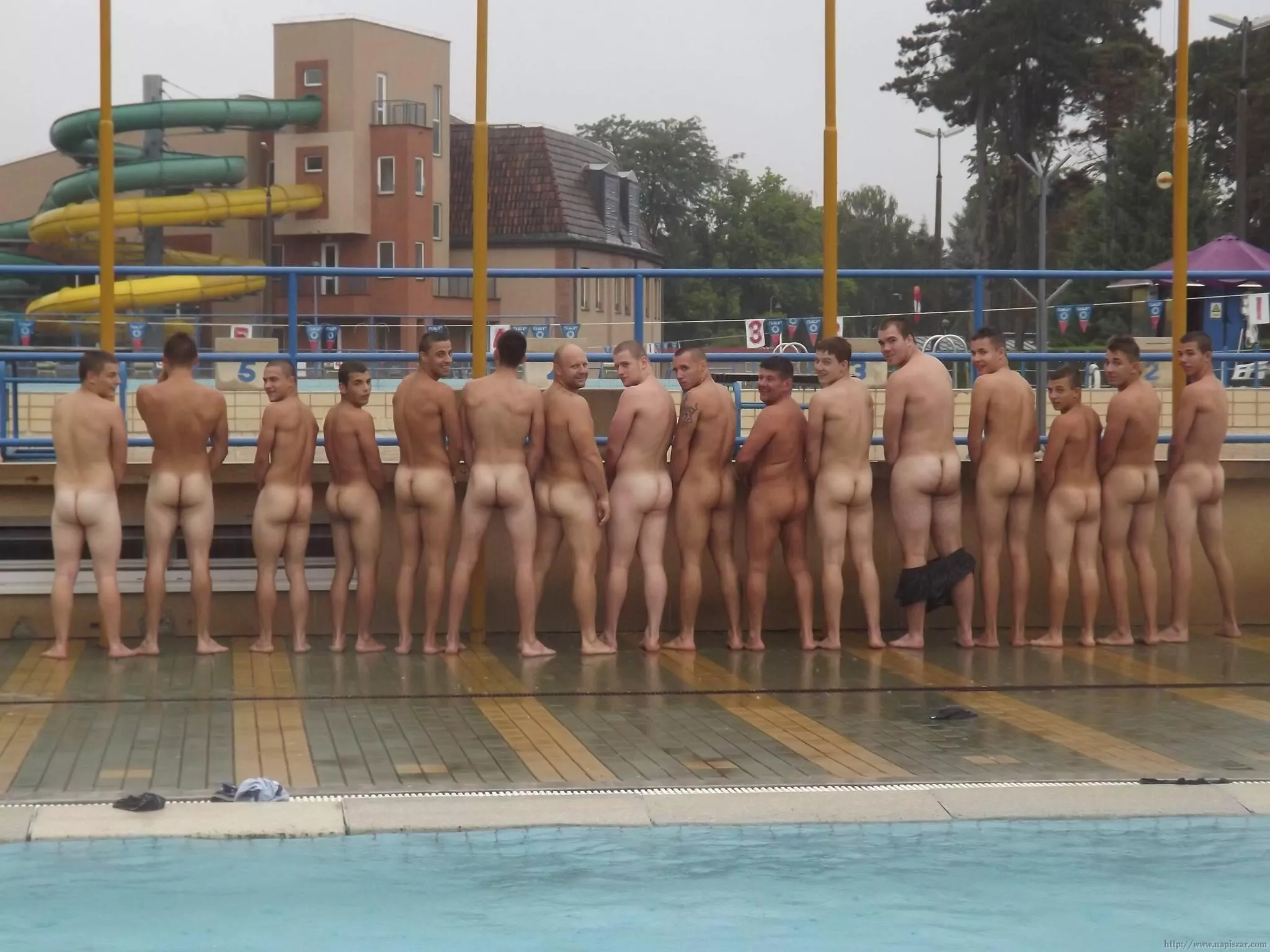 Fun at the swimming pool.