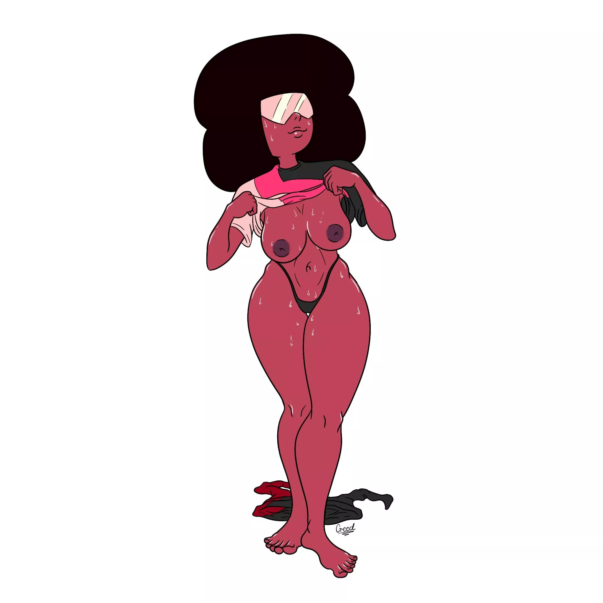 Garnet had a hard training session [by me]