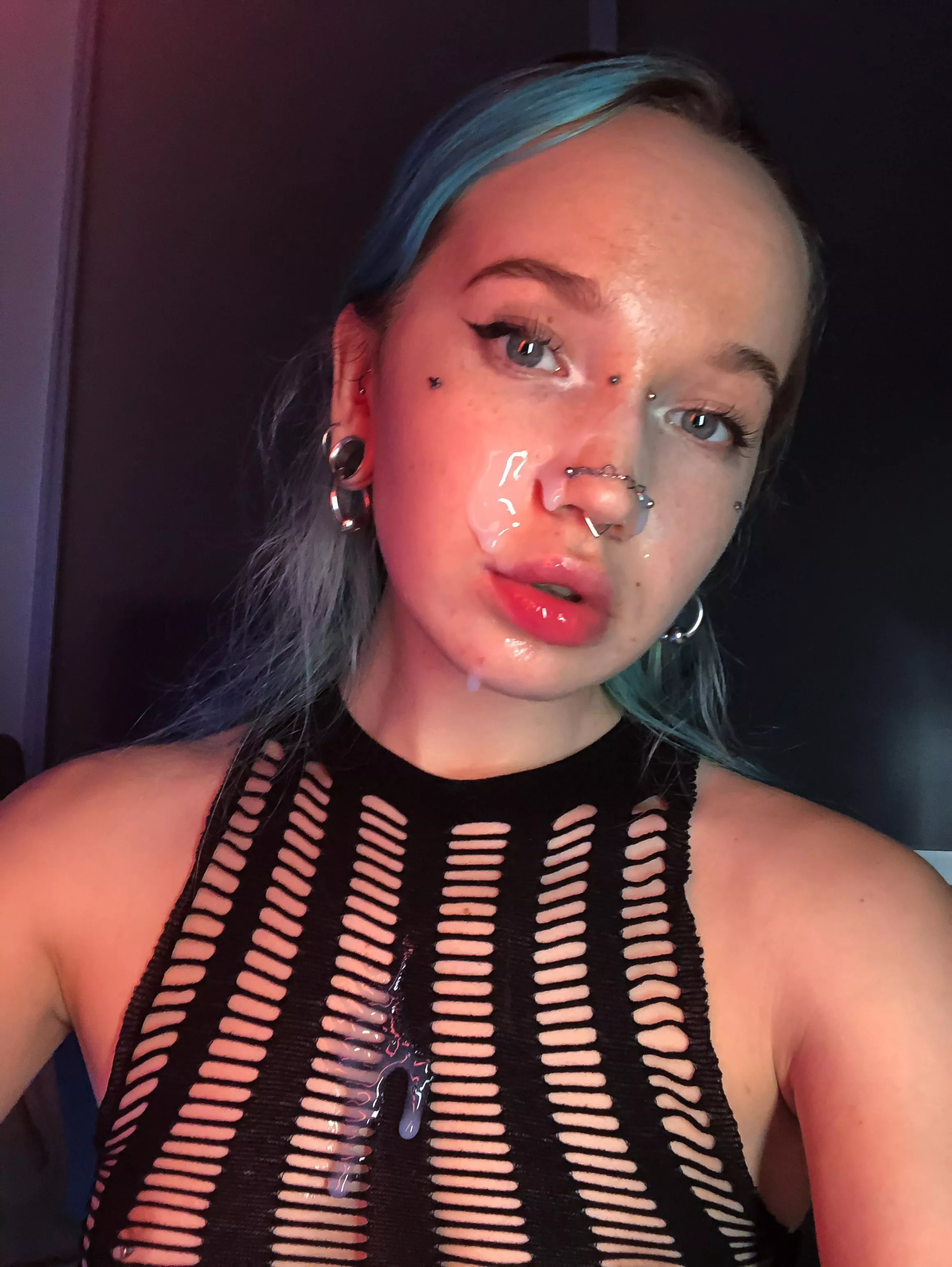 I got another load of cum on my face