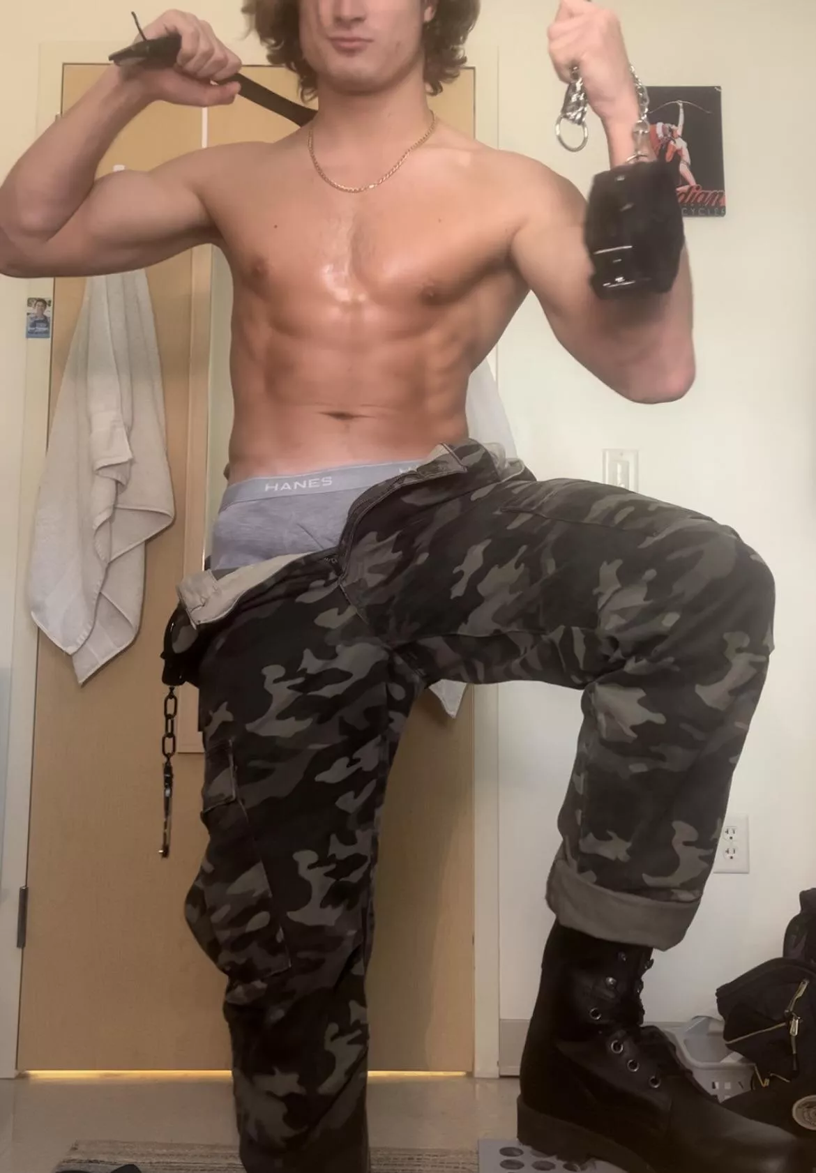 I order you to my office you find me like this. What do you do?