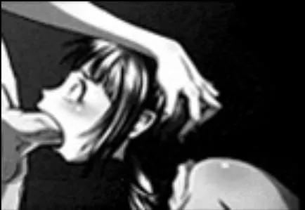 LF mono source blowjob, 1girl, 1boy, deepthroat, wideyed,