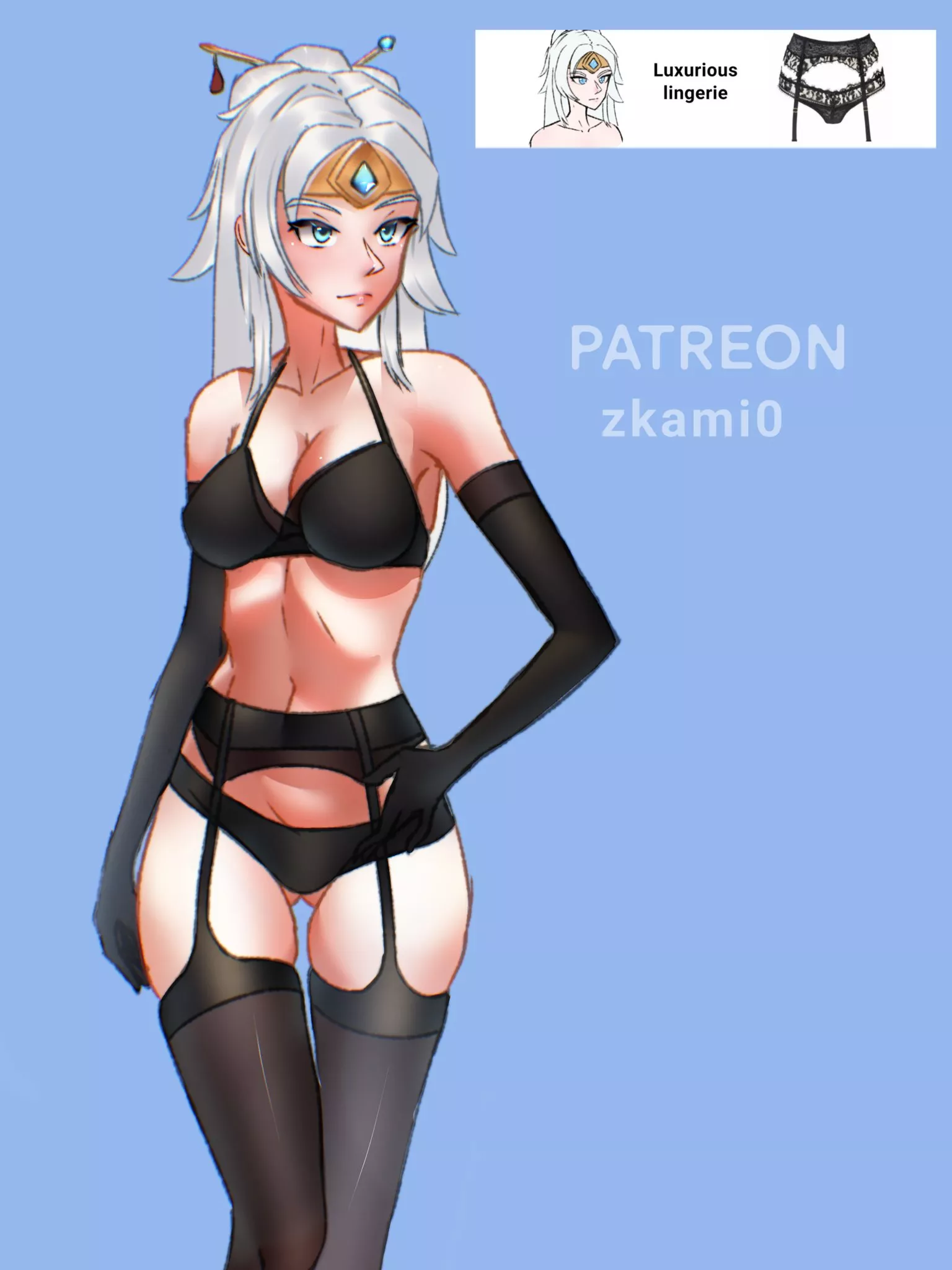 Lian in luxurios lingerie (zkami0, kami)