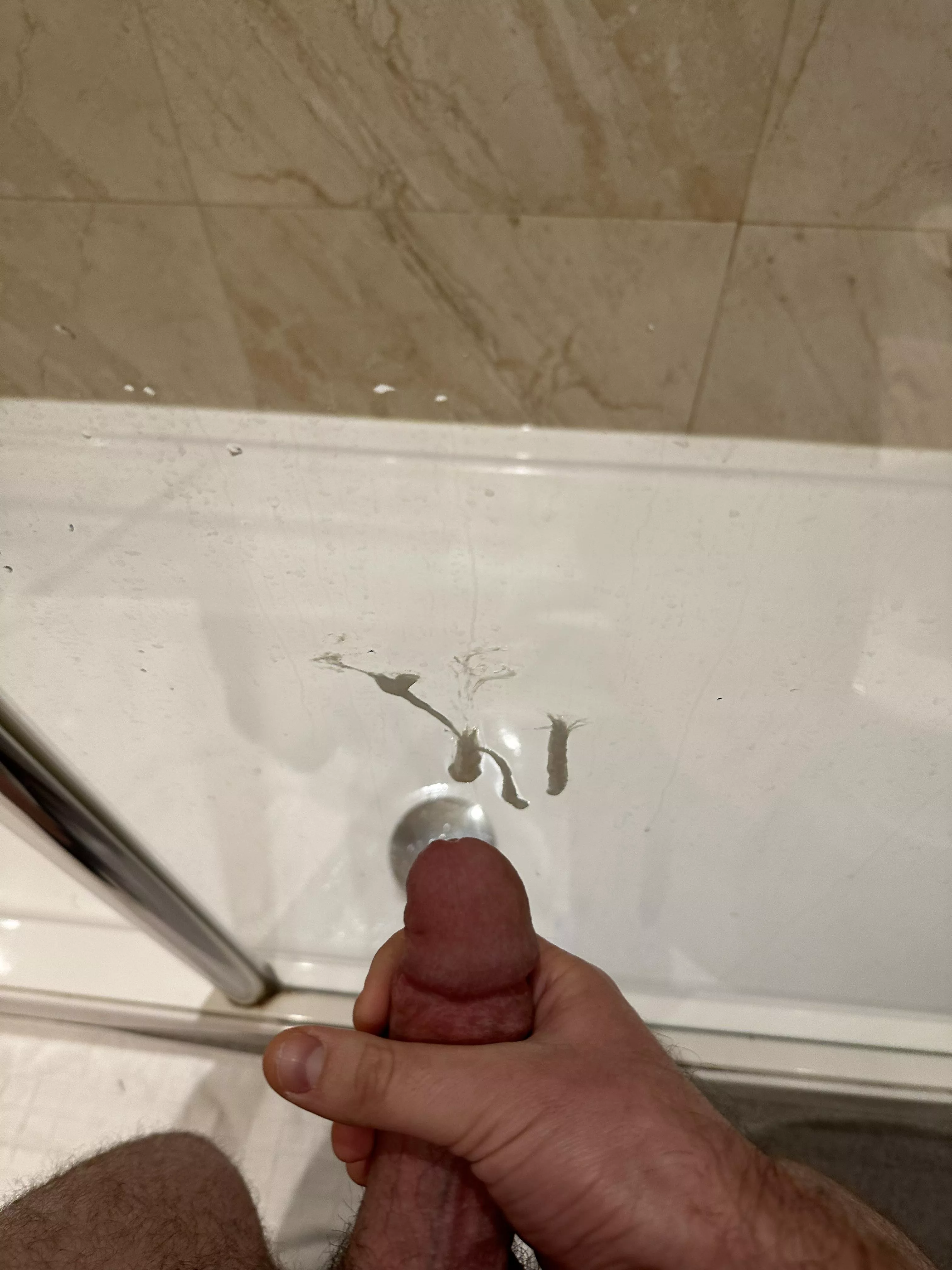 Made a mess on the hotel shower
