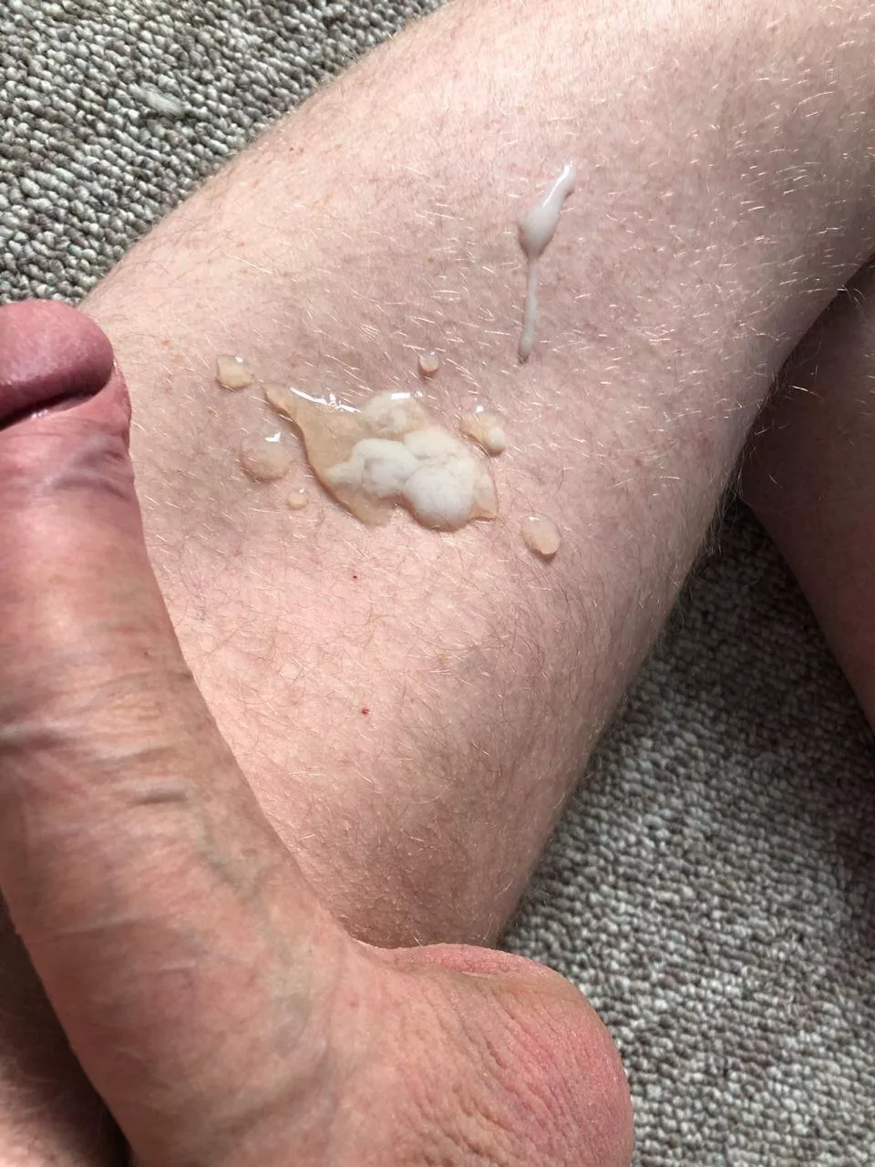My load…precum + cum mess