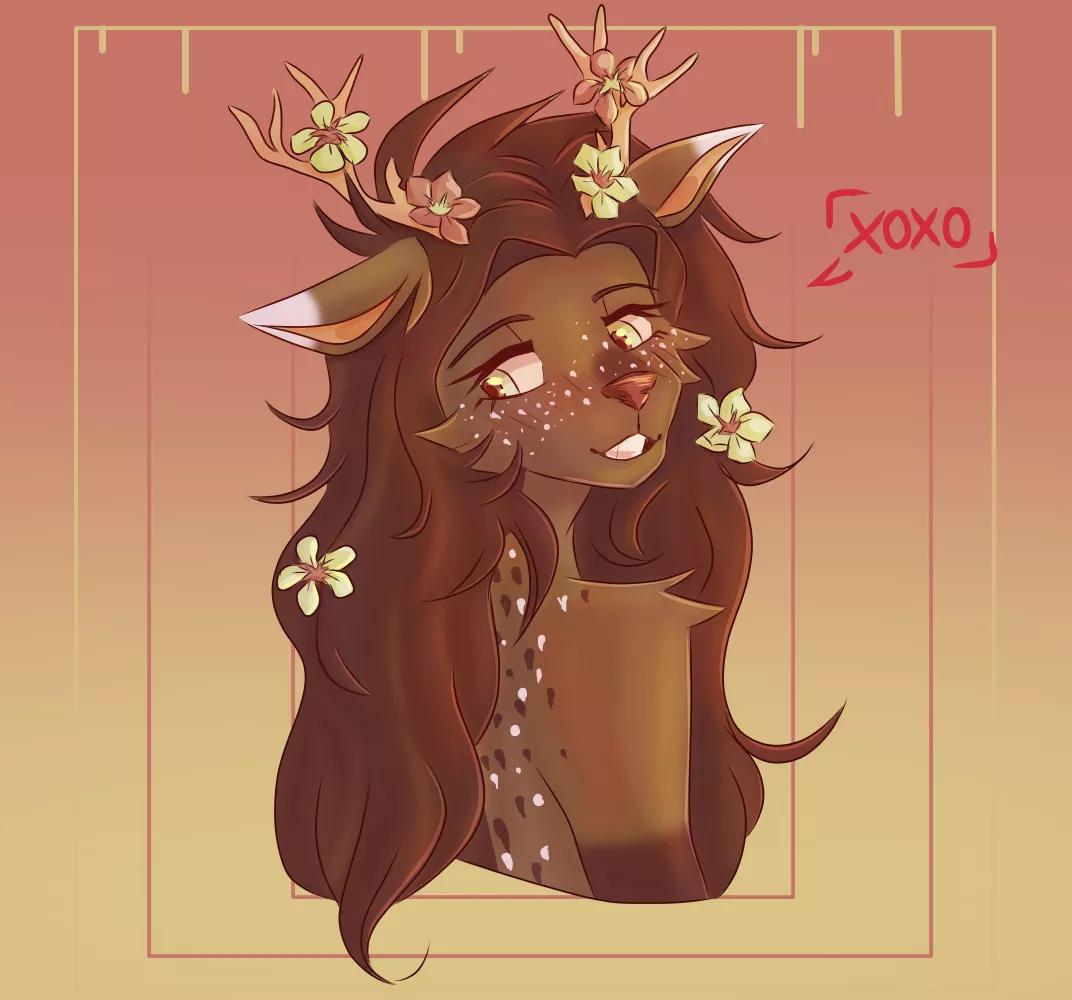 .｡ Oh deer ♡ .｡ ✨$8 badges- Commission info on my page~✨ art by me