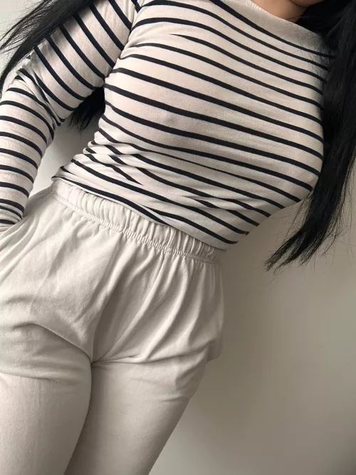 Saturday night means no bra