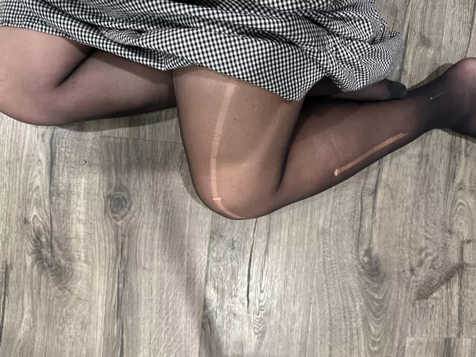 second time wearing tights