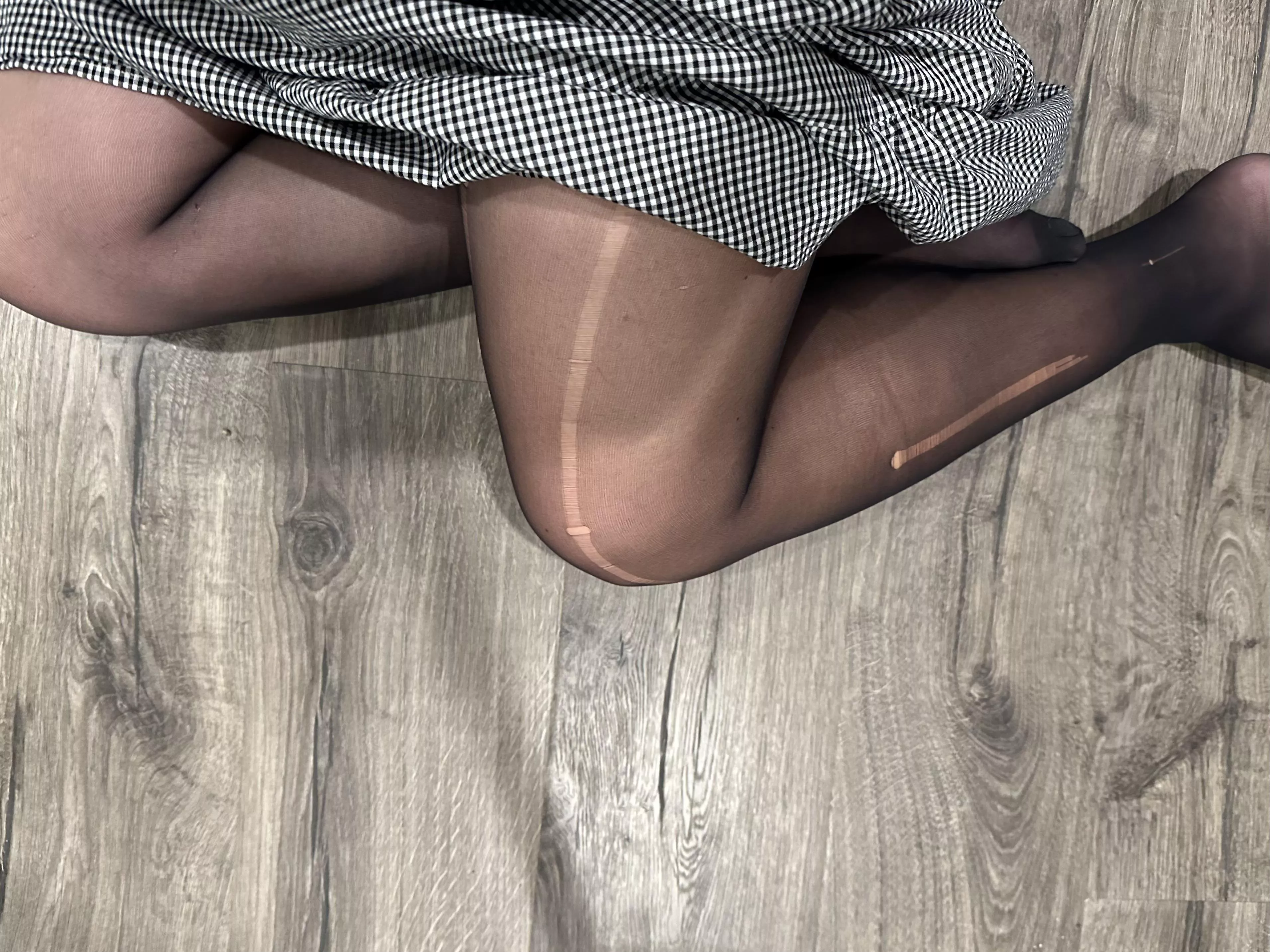 second time wearing tights