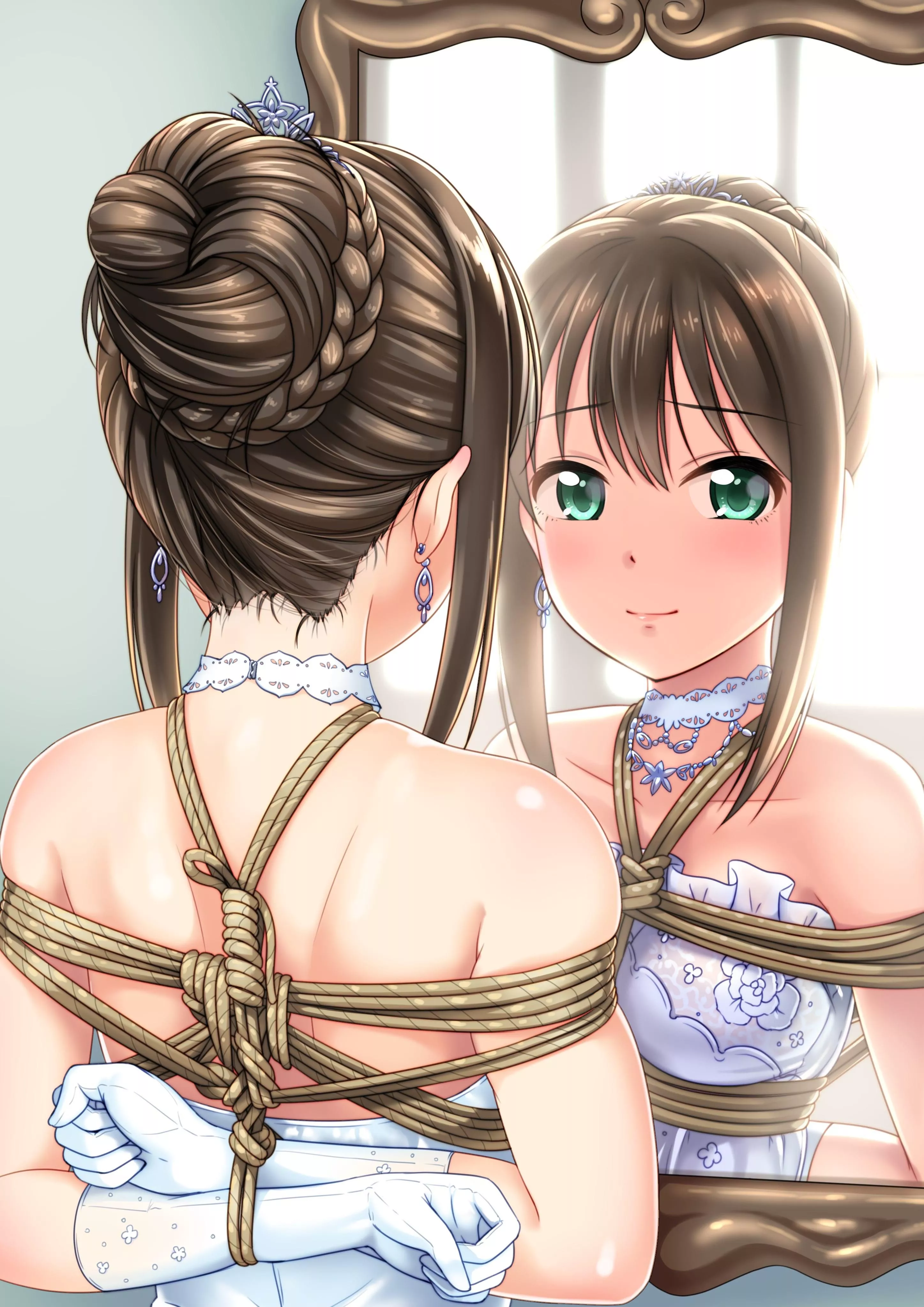 She’s ready for the big day. Today she will marry her master