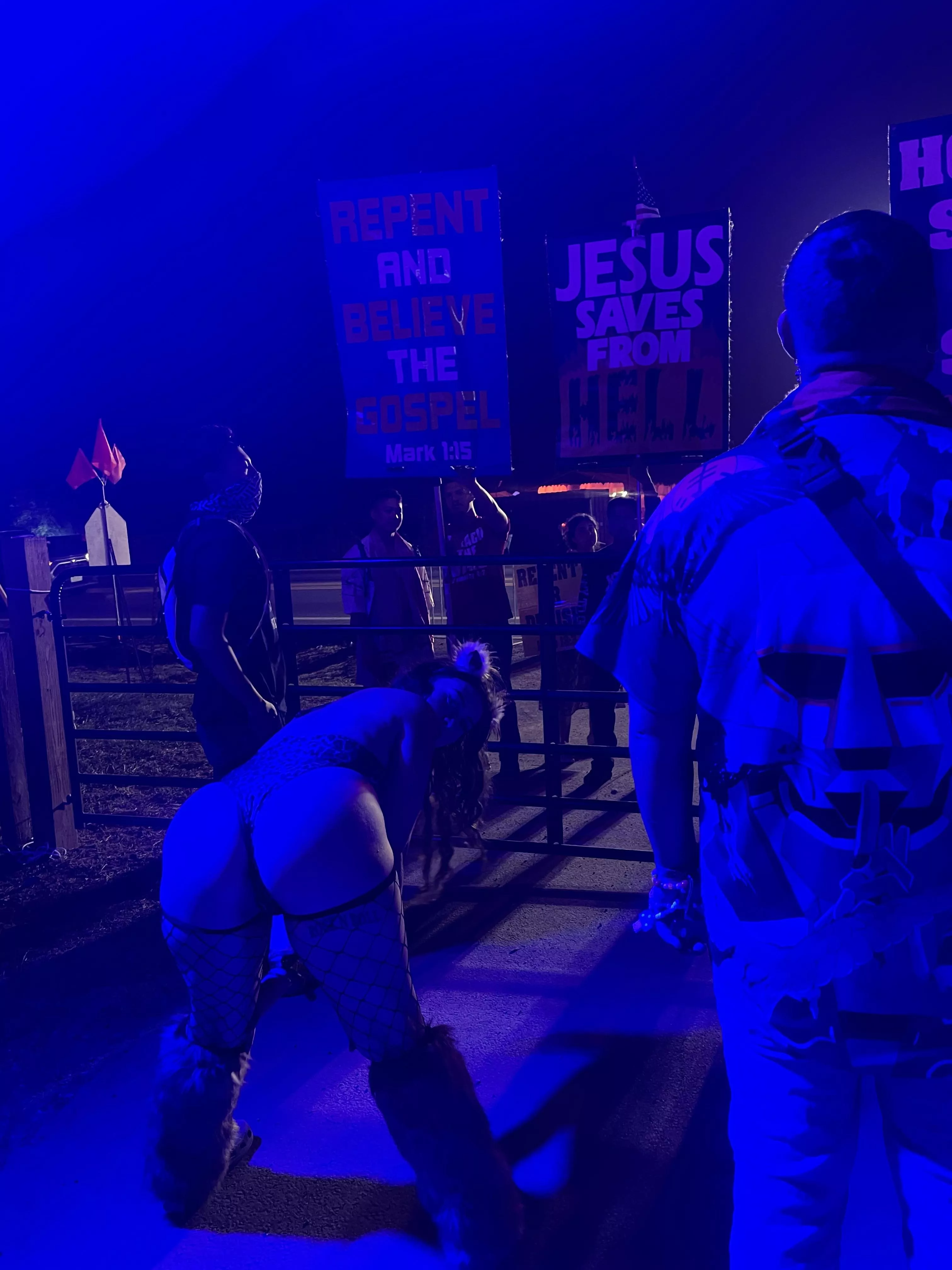 Shook some ass for the protesters at lost lands