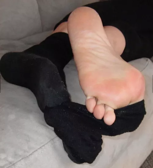 Sock peel after a long day