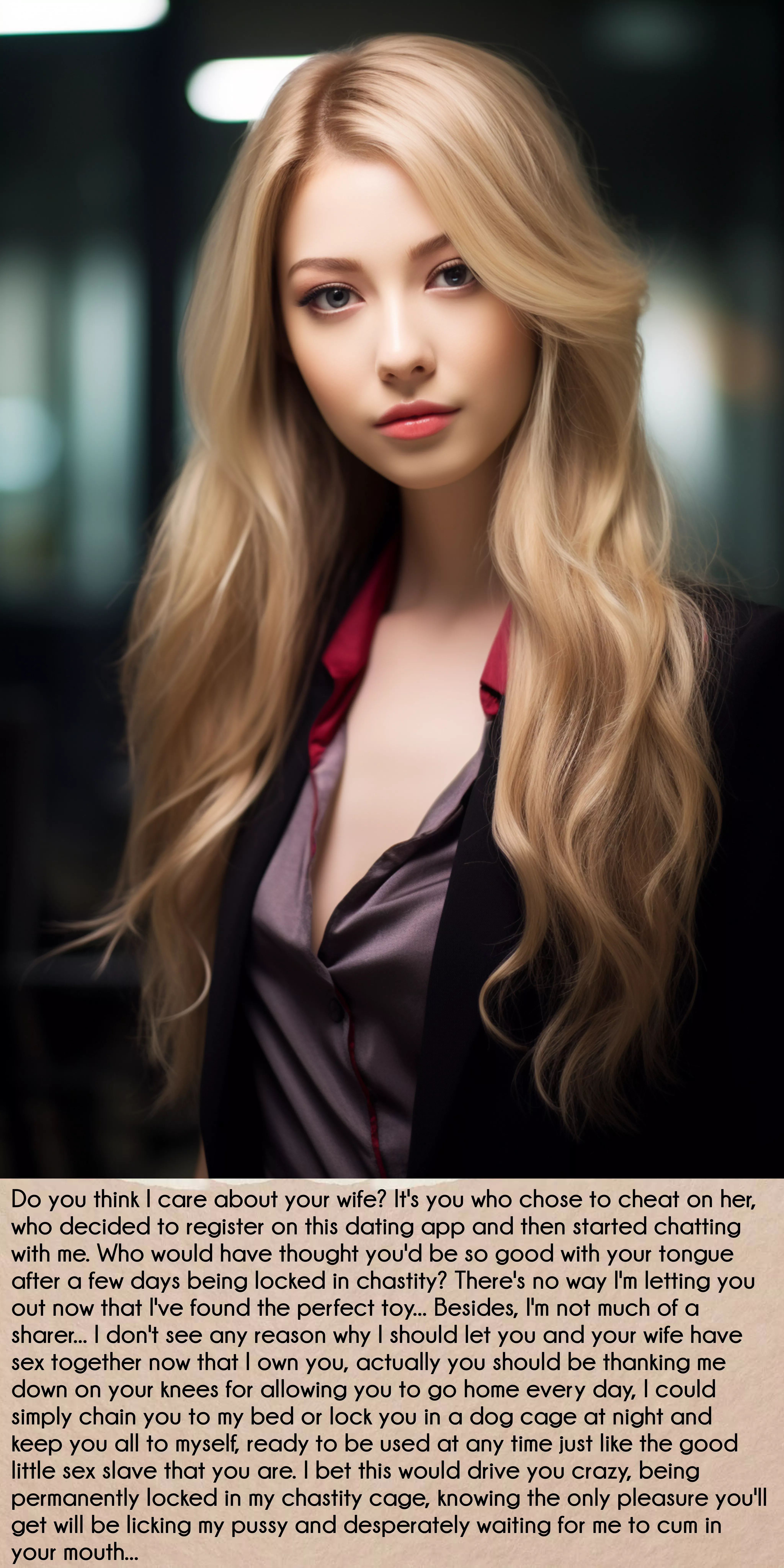 Who cares about your wife?