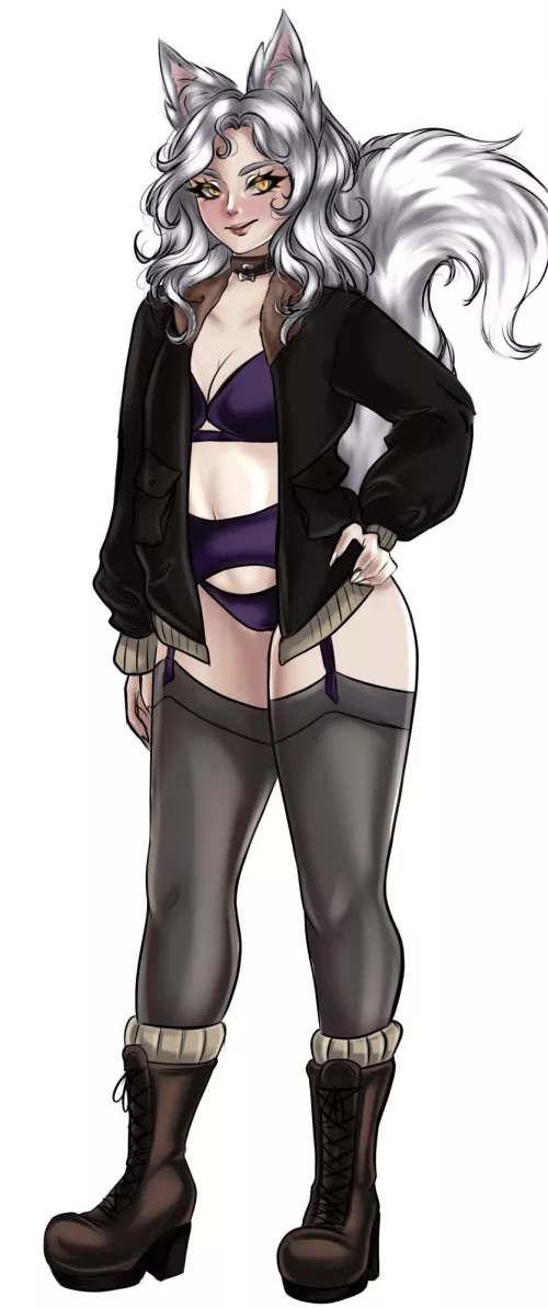 Wolf Girl Fighter Pilot