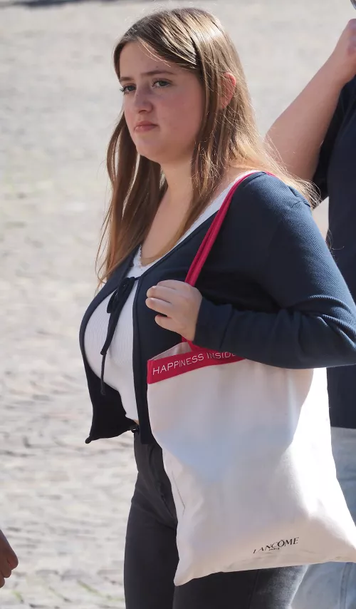 Busty Blond with Big Knockers