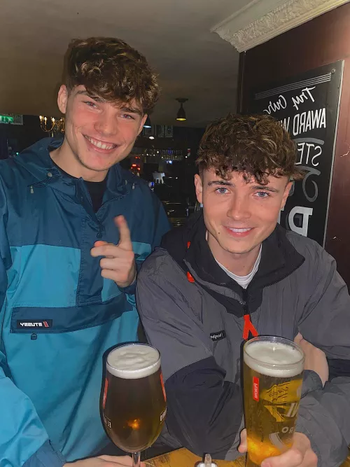 Couple brewskis with my bro