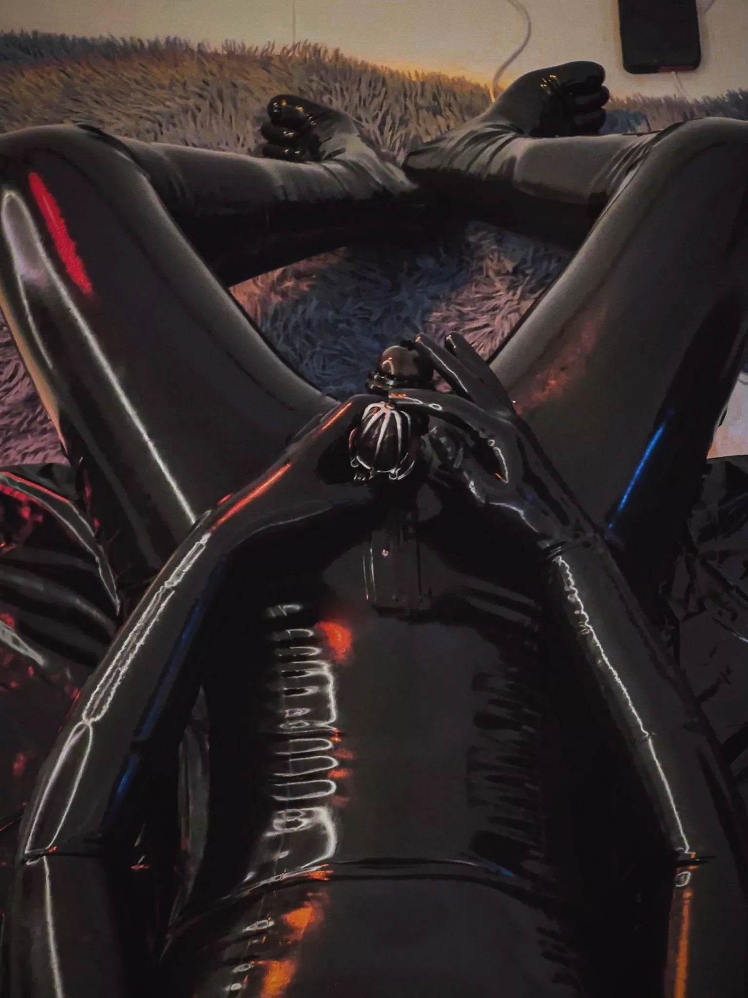 Do you like caged rubber slave?