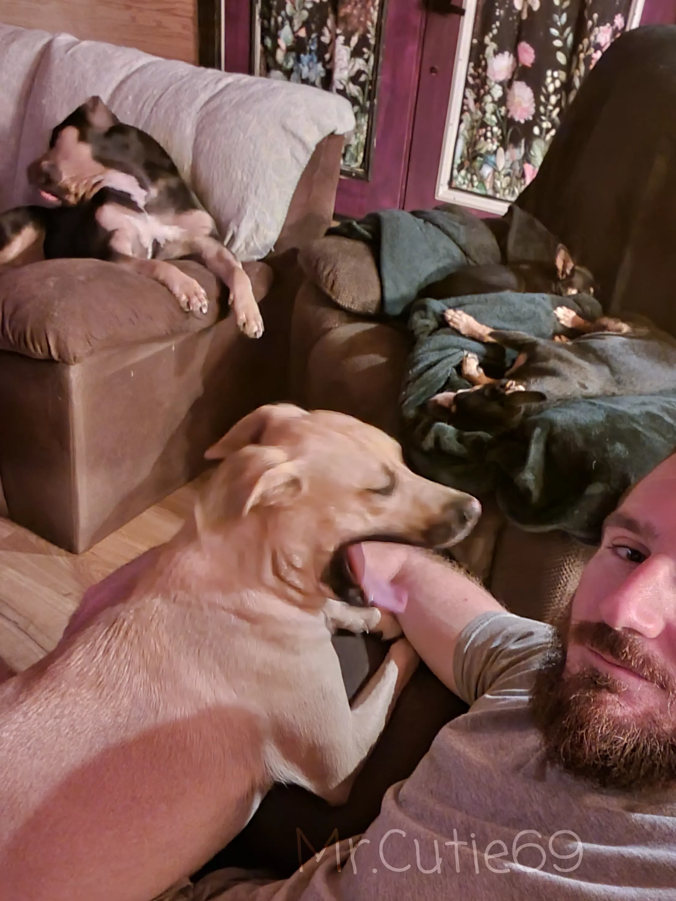 Hanging out with the babies