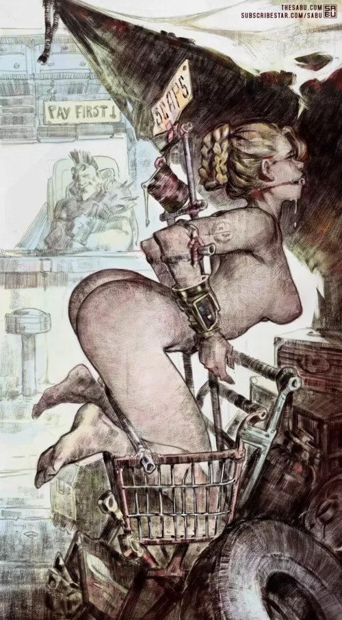 How it would go most of the time for a fine piece of ass in the wasteland (Sabudanego)