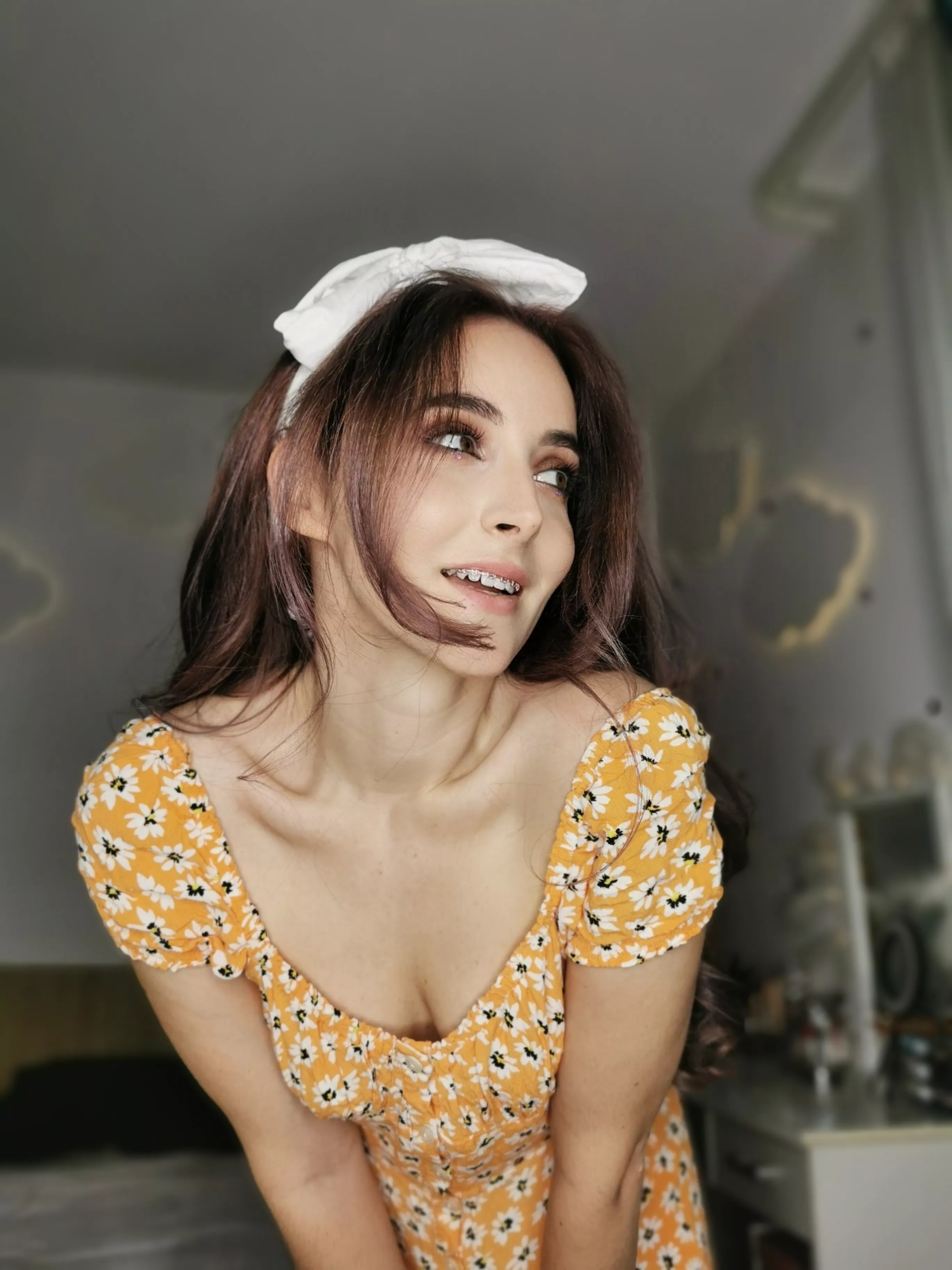 I have some little flowers on my sun dress