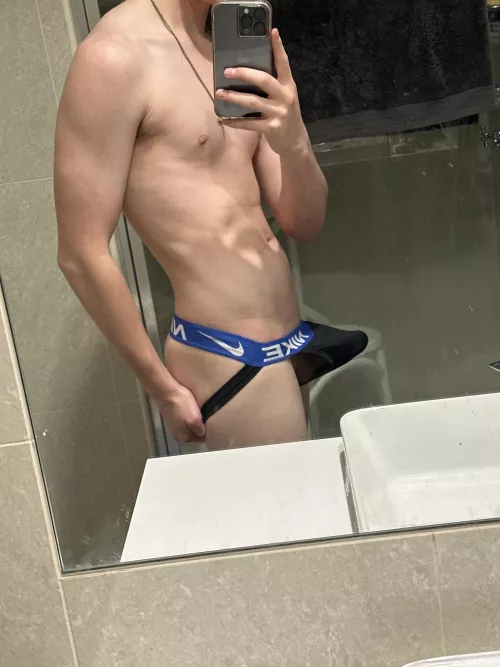 Love being hard in my jockstrap