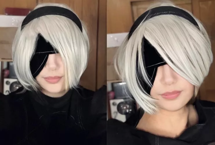 My attempt at cosplaying 2B