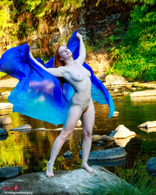 Nude on the Siuslaw River