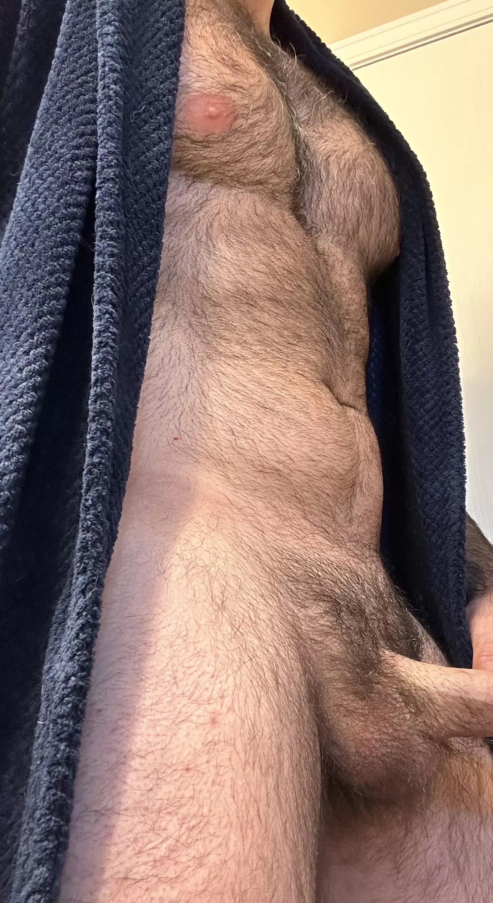 Peeing with a strong morning wood is always a struggle