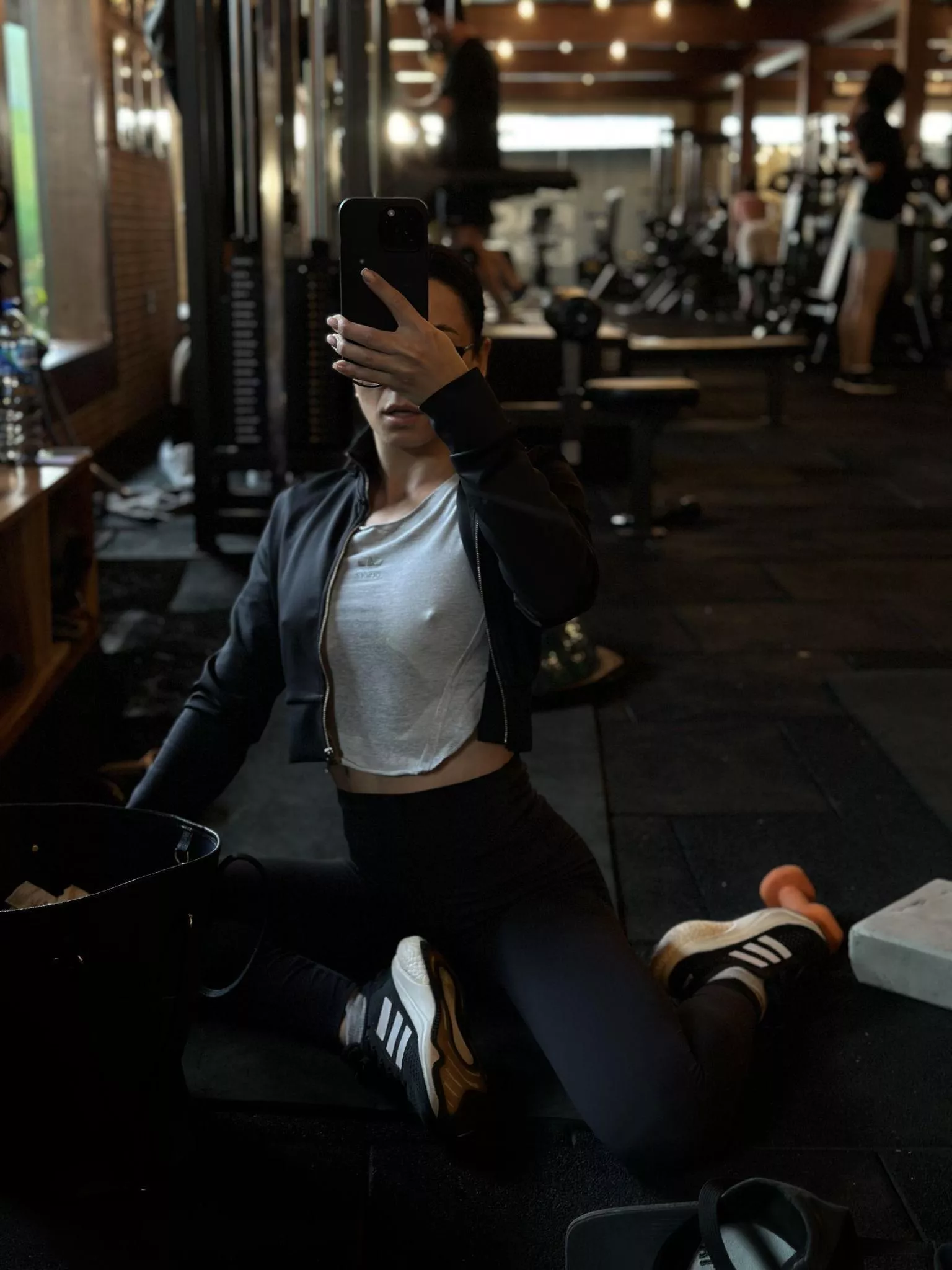 Post-training, beneath the damp sports tee, your athletic form becomes a captivating masterpiece