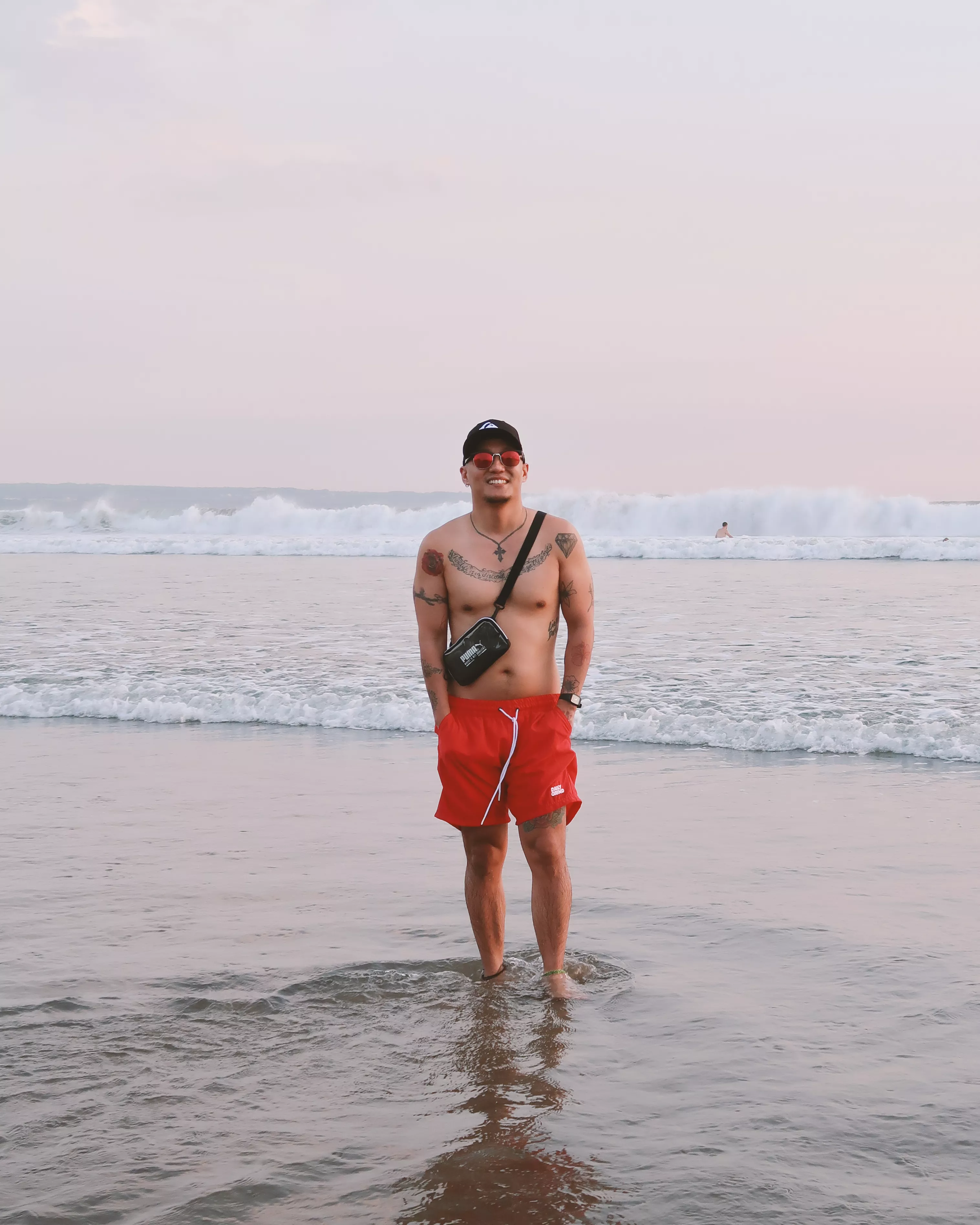 Unintentionally dressed like a lifeguard. (I can't swim) 😂