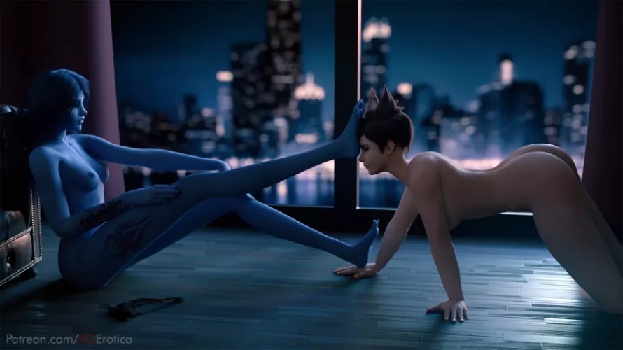 (VGErotica) Widowmaker teasing Tracer