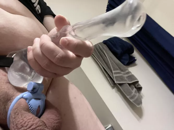 Would you let this femboy chastity dom peg you?