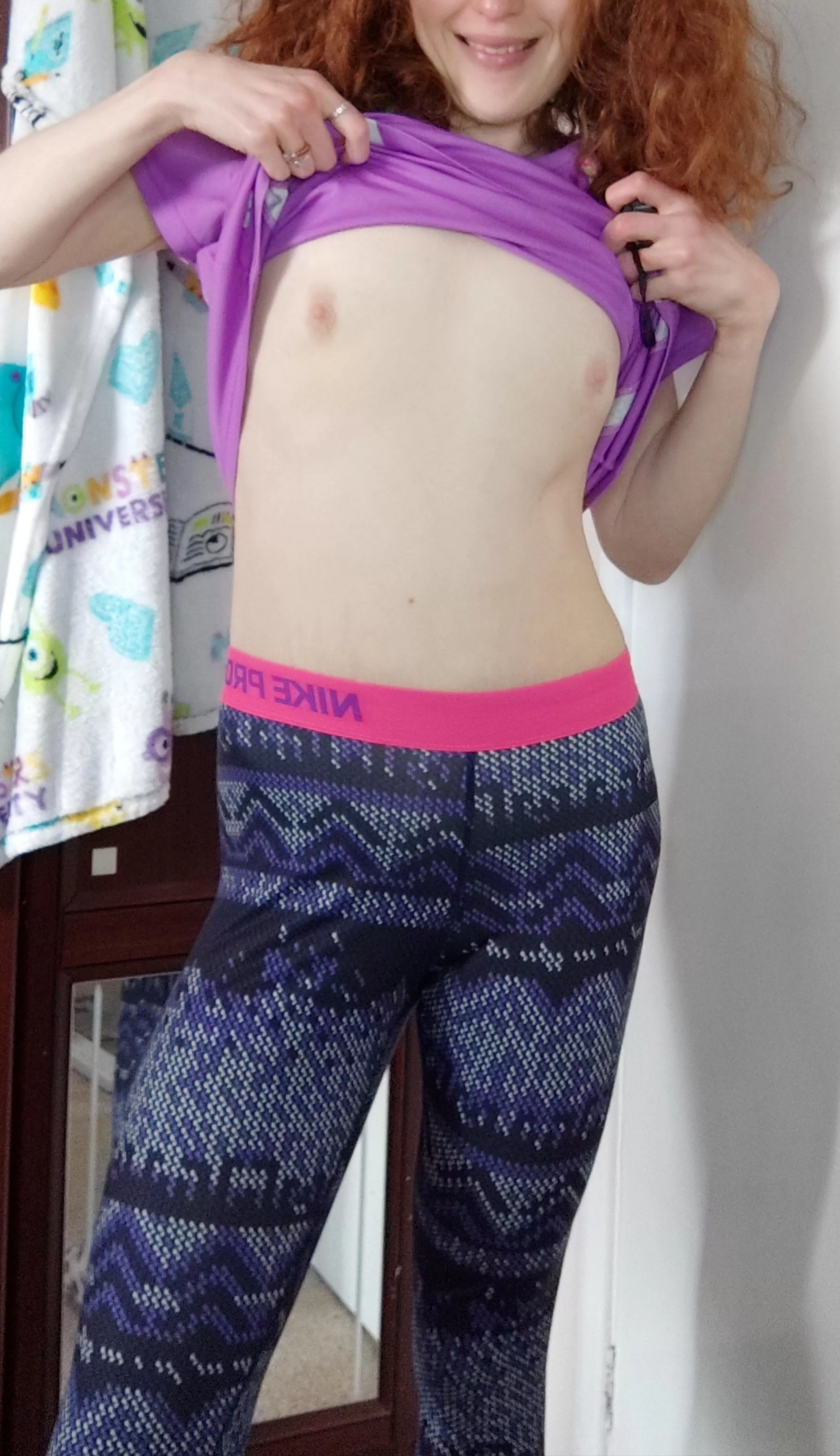 Going to the gym braless today