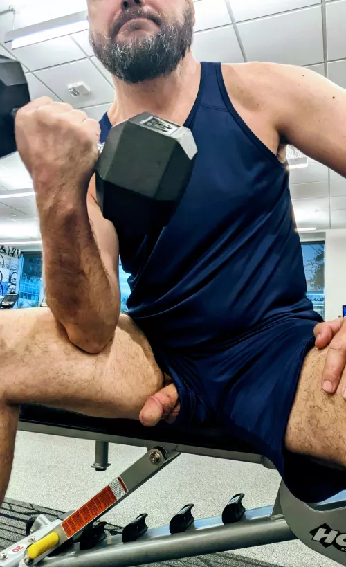 Had a slight wardrobe malfunction at the gym this morning