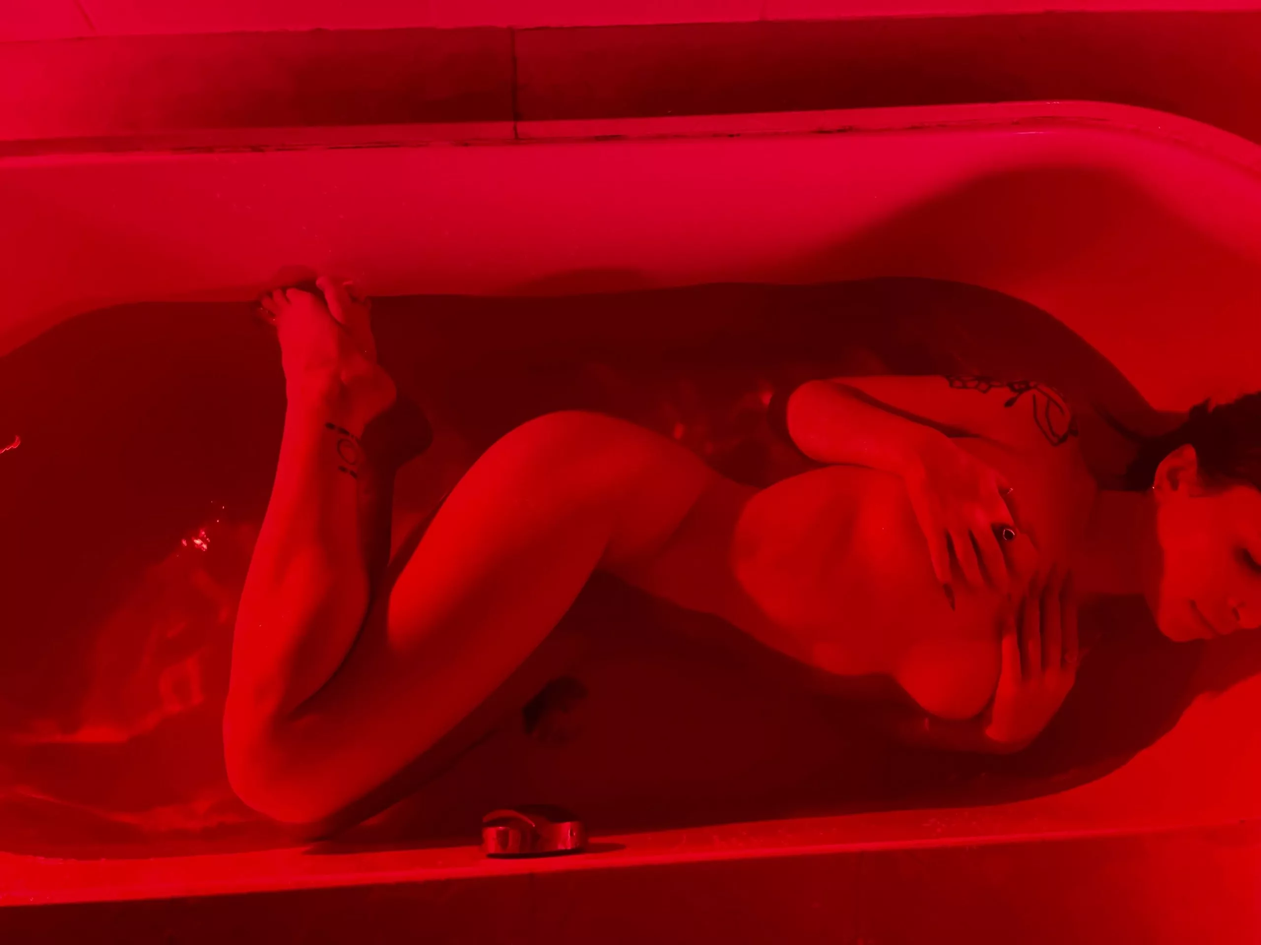 Hot bath helps me relax