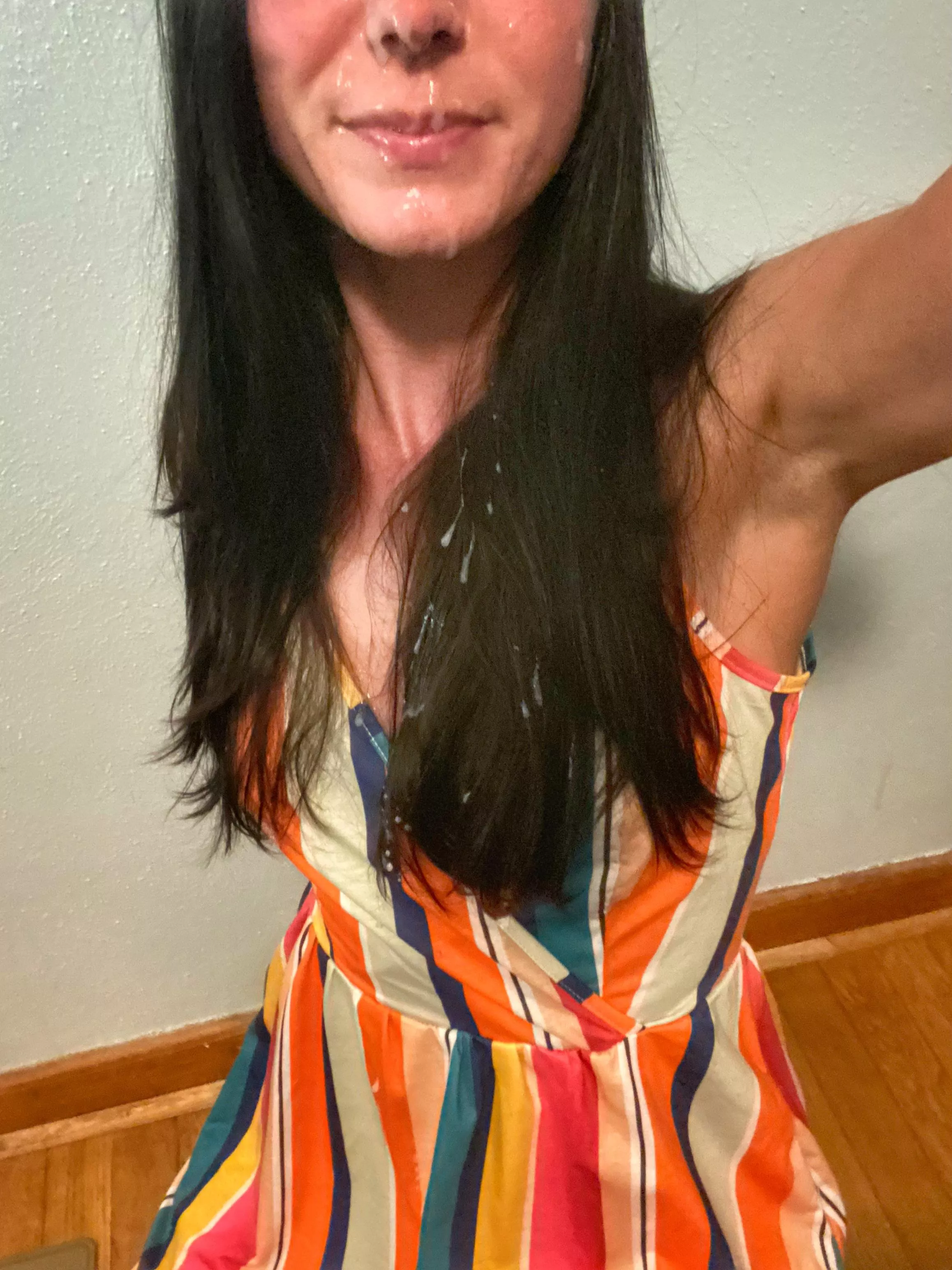 Looks like he messed up my hair AND face