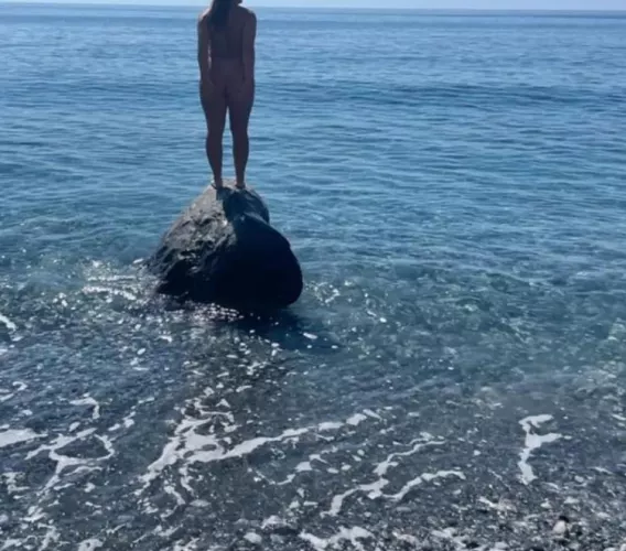 Naked on a rock appreciating the vastness of the ocean (and the world). Anyone else do this?