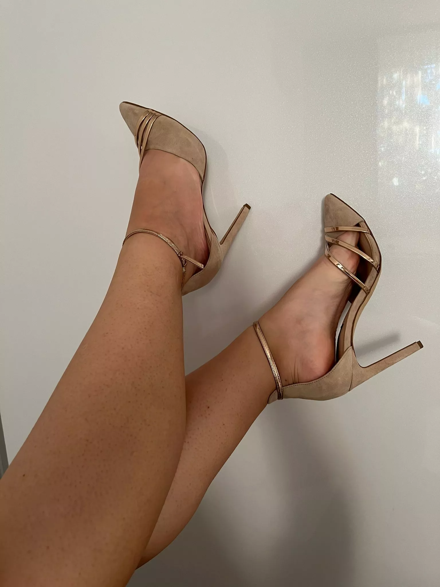 What catched your attention me, or my feet?