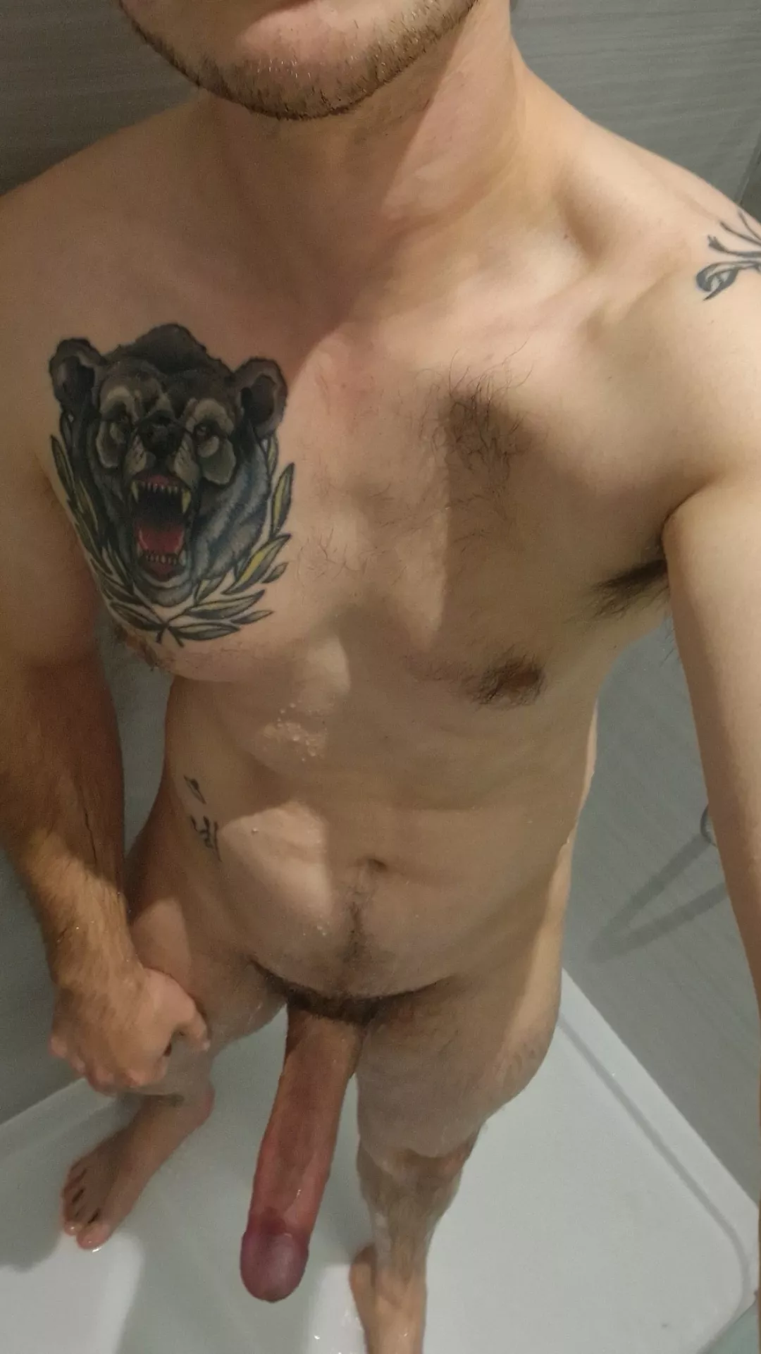 You walked in on me in the shower again, oops?